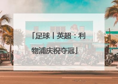 足球丨英超：利物浦庆祝夺冠