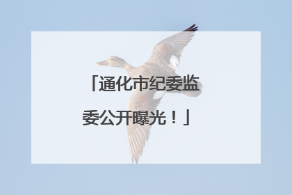 通化市纪委监委公开曝光！