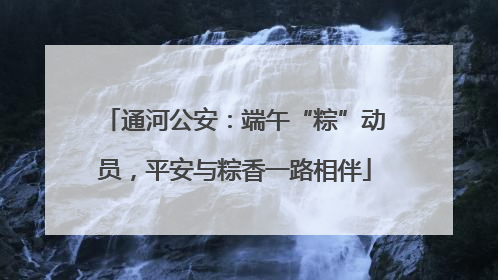 通河公安：端午“粽”动员，平安与粽香一路相伴