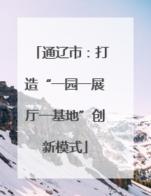 通辽市：打造“一园一展厅一基地”创新模式