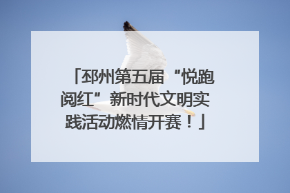 邳州第五届“悦跑阅红”新时代文明实践活动燃情开赛！