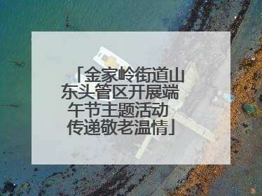 金家岭街道山东头管区开展端午节主题活动 传递敬老温情