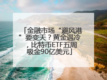 金融市场“避风港”要变天？黄金遇冷，比特币ETF五周吸金90亿美元