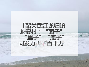 韶关武江龙归镇龙安村：“面子”“里子”“底子”同发力！“百千万工程”激活乡村新动能