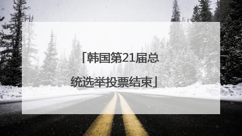 韩国第21届总统选举投票结束