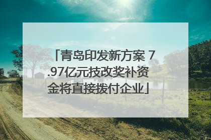 青岛印发新方案 7.97亿元技改奖补资金将直接拨付企业
