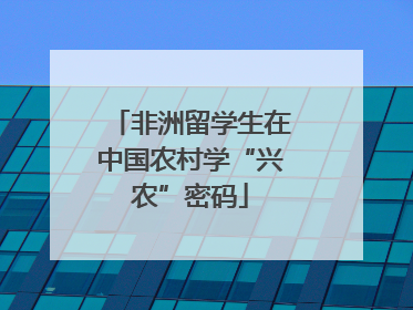 非洲留学生在中国农村学“兴农”密码