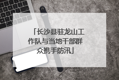 长沙县驻龙山工作队与当地干部群众携手防汛
