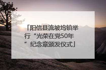 阳信县流坡坞镇举行“光荣在党50年”纪念章颁发仪式