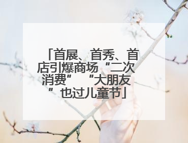首展、首秀、首店引爆商场“二次消费” “大朋友”也过儿童节