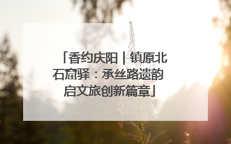 香约庆阳｜镇原北石窟驿：承丝路遗韵 启文旅创新篇章