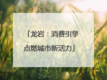 龙岩：消费引擎点燃城市新活力