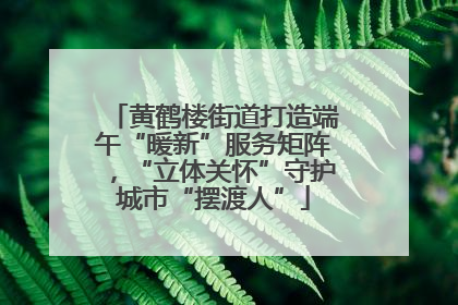 黄鹤楼街道打造端午“暖新”服务矩阵，“立体关怀”守护城市“摆渡人”