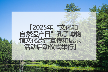 2025年“文化和自然遗产日”孔子博物馆文化遗产宣传和展示活动启动仪式举行