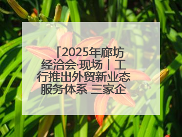 2025年廊坊经洽会·现场丨工行推出外贸新业态服务体系 三家企业首批签约