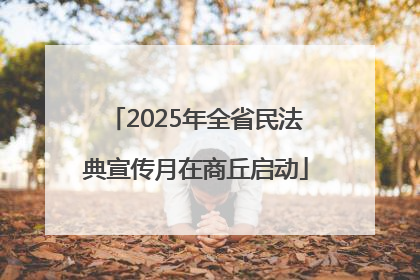2025年全省民法典宣传月在商丘启动