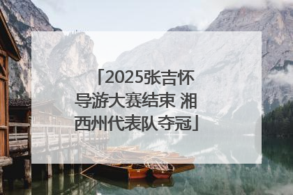 2025张吉怀导游大赛结束 湘西州代表队夺冠