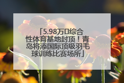 5.98万㎡综合性体育基地封顶！青岛将添国际顶级羽毛球训练比赛场所